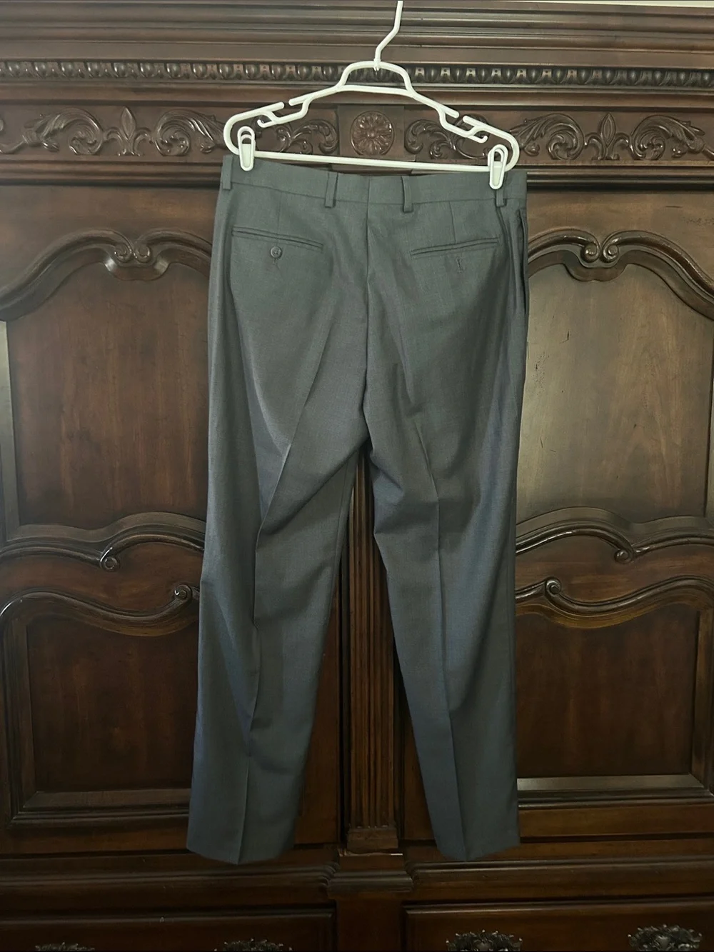 Pronto Uomo Men's Charcoal Gray Dress Pants